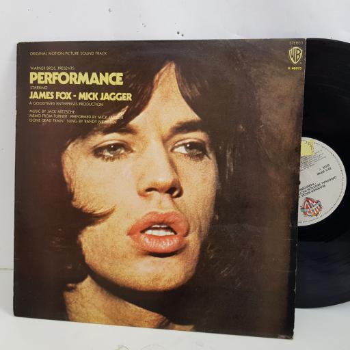 Warner Bros Presents PERFORMANCE Starring James Fox & Mick Jagger. Sound Track 12" vinyl LP. K46075