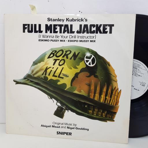 STANLEY KUBRICK'S Full Metal Jacket, I wanna be you're drill instructor. 3 track 12" vinyl SINGLE. W8187T