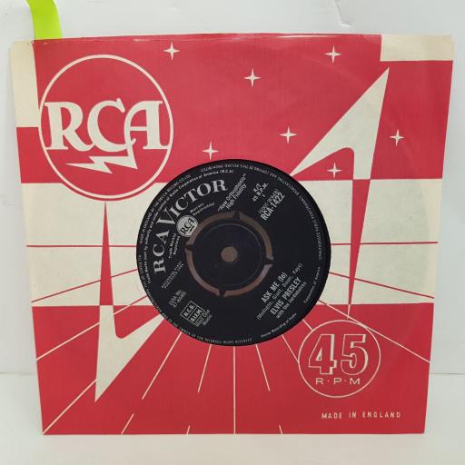 ELVIS PRESLEY Ask me, Ain't that loving you baby. 7 inch single vinyl. RCA1422