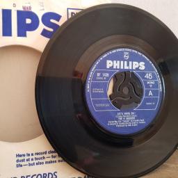 THE 4 SEASONS Featuring The "Sound" Of Frankie Valli. LET'S HANG ON. ON BROADAY TONIGHT. 7" vinyl SINGLE. BF1439