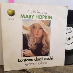 MARY HOPKIN temma harbour. lontano dagli occhi. 7" vinyl SINGLE. APPLE22