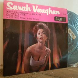 SARAH VAUGHAN what a difference a day made. 7" vinyl 4 TRACK EP SINGLE. BR305
