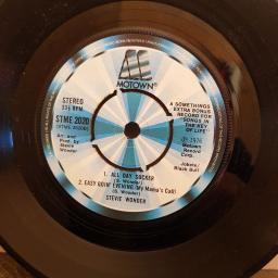 STEVIE WONDER a somethings extra bonus record for "songs for the key of life". 7" 4 TRACK vinyl SINGLE. STME2020