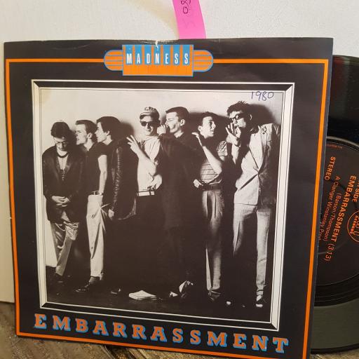 MADNESS embarressment. crying shame. 7" vinyl SINGLE. BUY102