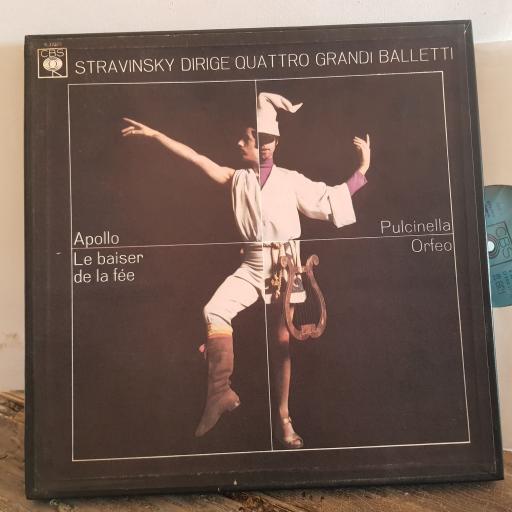 STRAVINSKY. DIRIGE QUATTRO GRANDI BALLETTI APOLLO. 12" vinyl LP BOX SET. CBS E77376