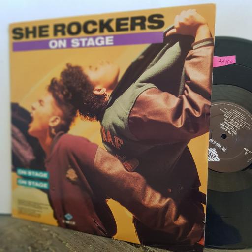 SHE ROCKERS on stage. get up on this. 12” VINYL SINGLE. JIVET195