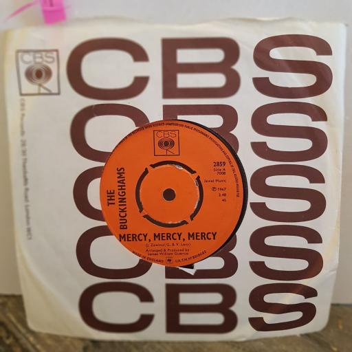 THE BUCKINGHAMS mercy, mercy, mercy. you are gone. 7" vinyl SINGLE. CBS2859