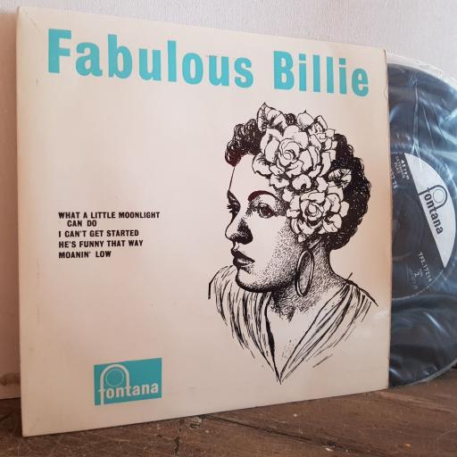 BILLIE HOLIDAY fabulous Billie. 7" vinyl 4 TRACK EP SINGLE. TFE17214