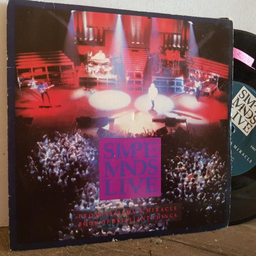 SIMPLE MINDS LIVE promised you a miracle. book of brilliant things. 7" vinyl SINGLE. SM2