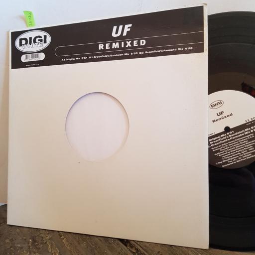 UF. remixed. 12” VINYL SINGLE. DIGI01412