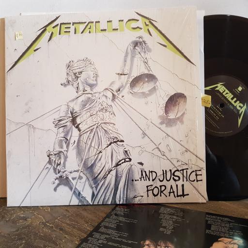 METALLICA and justice for all 12" VINYL LP BLCKNNND0071