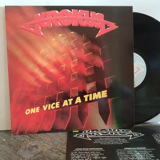 KROKUS one vice at a time. VINYL 12" LP. SPART1189