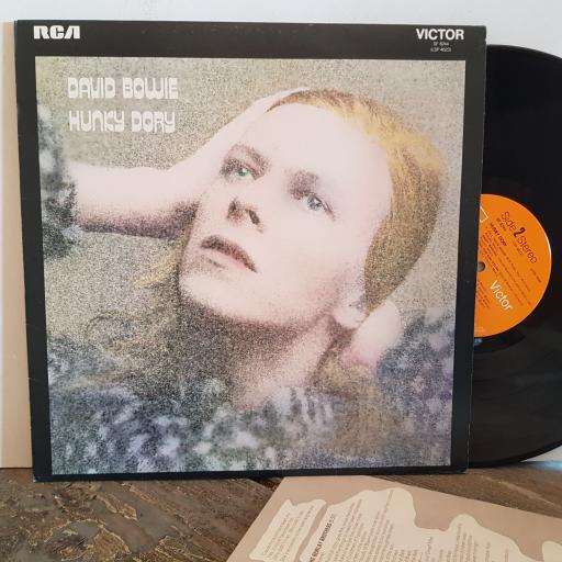 DAVID BOWIE hunky dory, WITH LYRIC INSERT VINYL 12" LP. SF8244