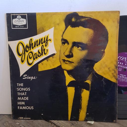JOHNNY CASH sings the songs that made him famous. MONO 12” VINYL LP. HAS2157