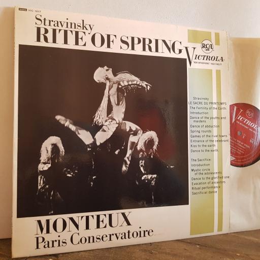 STRAVINSKY rite of spring VIC 1017. 12" vinyl LP. VIC1017