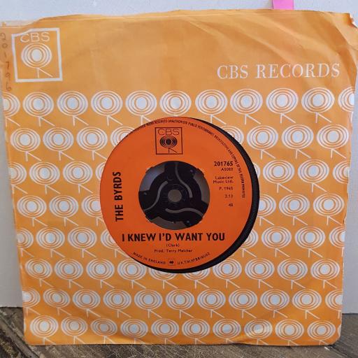 THE BYRDS Mr Tambourine Man. I knew I'd want you. 7" vinyl SINGLE. 201765