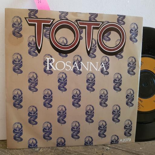 TOTO Rosanna. It's a feeling. 7" vinyl SINGLE. A2079