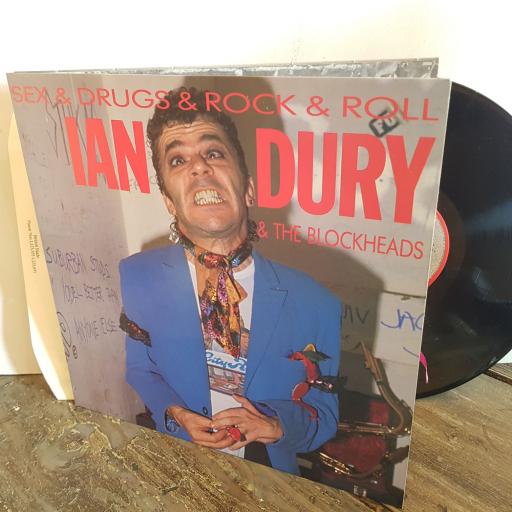 IAN DURY & THE BLOCKHEADS sex & drugs & rock & roll . VINYL 12" LP. XFIEND69