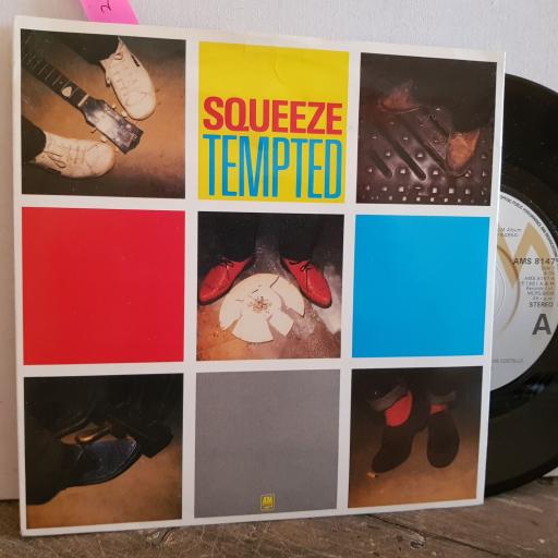 SQUEEZE tempted. yap, tap, yap. 7" vinyl SINGLE. AMS8147
