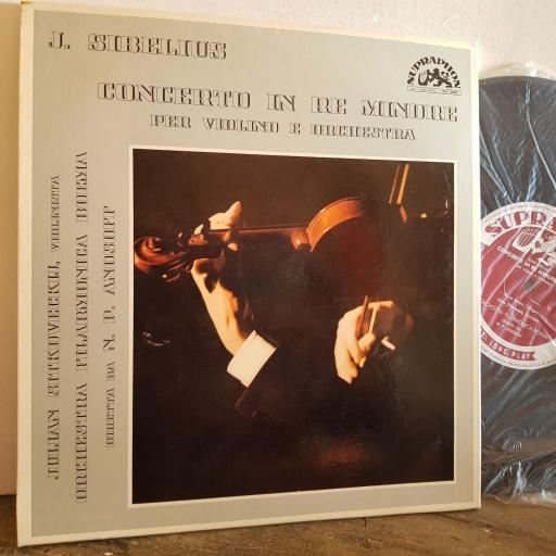 SIBELIUS CONCERTO IN RE MINORE PER VIOLIN E ORCHESTRA. 10" vinyl LP. SUF 20061