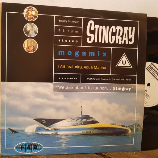 STINGRAY megamix FAB FEATURING AQUA MARINA 12" VINYL SINGLE. 12FAB2