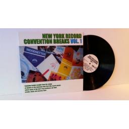NEW YORK RECORD CONVENTION BREAKS VOL 1. 12" VINYL LP. NYRC 7001
