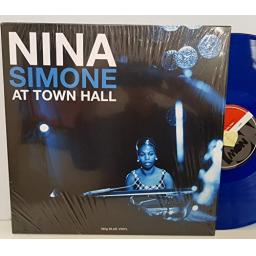 NINA SIMONE at town hall coloured vinyl blue. notlp249. 12" VINYL LP