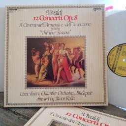 Vivaldi. Liszt. Ferenc Chamber Orchestra. 12 Concerti Op.8. IL Cimento dell'Armonia e dell'Inventione. 12" vinyl LP BOX SET. SLPD-12465-6