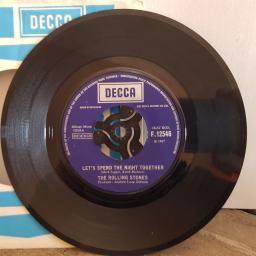 THE ROLLING STONES let's spend the night together. ruby tuesday. 7" vinyl SINGLE. F12546