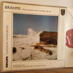 Rudolf Serkin. The Philadelphia Orchestra. Eugene Ormandy. Piano Concerto No. 2 In B Flat, Op.83 . 12" vinyl LP. GL 5731
