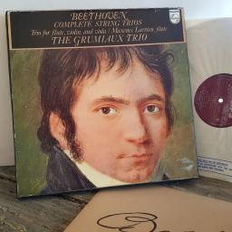 Beethoven. Maxence Larrieu, Le Trio Grumiaux. Intégrale Des Trios À Cordes. Trio Pour Flûte, Violon Et Alto. 12" vinyl LP BOX SET. AXS 3007
