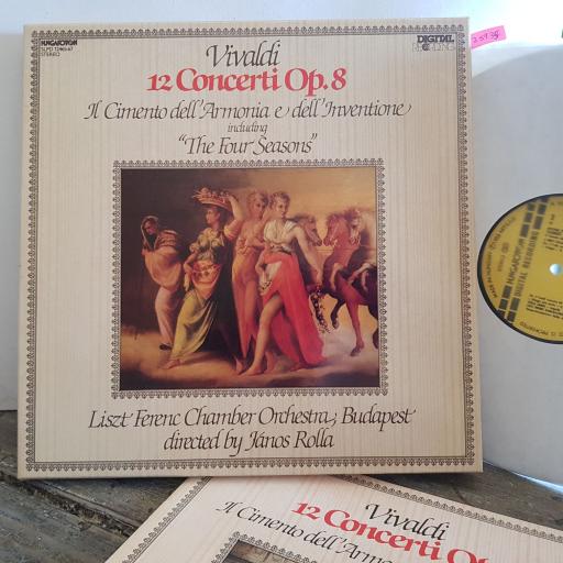 Vivaldi. Liszt. Ferenc Chamber Orchestra. 12 Concerti Op.8. IL Cimento dell'Armonia e dell'Inventione. 12" vinyl LP BOX SET. SLPD-12465-6