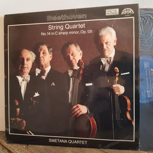 Beethoven. Smetana Quartet. String Quartet No.14 In C Sharp Minor, Op.131. 12" vinyl LP. 1111 4109G