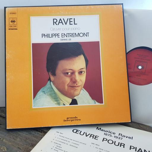 Maurice Ravel. Philippe Entremont, Dennis Lee. Oeuvre Pour Piano. 12" vinyl LP BOX SET. CBS ?– 77380