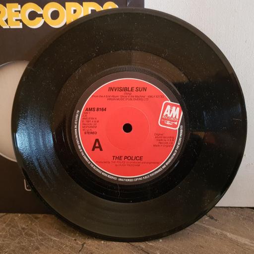 THE POLICE invisible sun. shambelle. 7" vinyl SINGLE. AMS8164