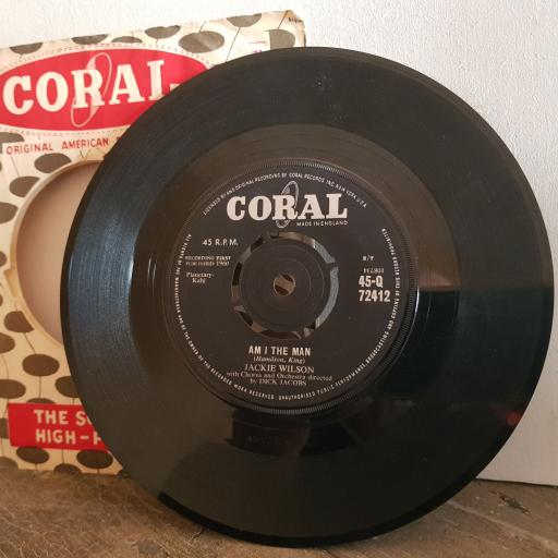 JACKIE WILSON I am the man. alone at last. 7" vinyl SINGLE. 45Q72412