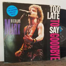 RICHARD MARX Too late to say goodbye, 12" vinyl POSTER SLEEVE SINGLE. 12MT80