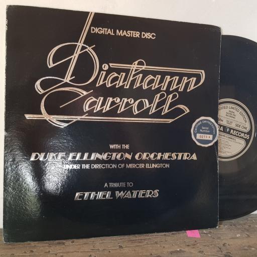 DIAHANN CARROLL with THE DUKE ELLINGTON ORCHESTRA A tribute to ethel waters, 12" vinyl LP. ORC400