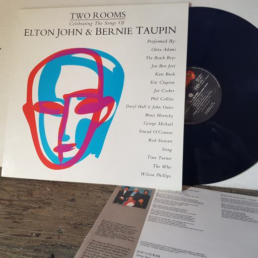 Two rooms: celerbrating the songs of Elton john & Bernie Taupin. FEATURING KATE BUSH, STING, GEORGE MICHAEL, THE BEACH BOYS ETC 2x 12" vinyl LP compilation. 8457491