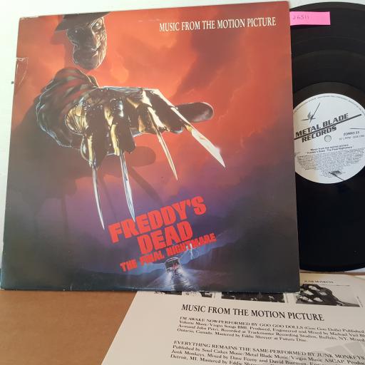 FREDDY'S DEAD. final nightmare, 12" VINYL LP. VORRO 33 