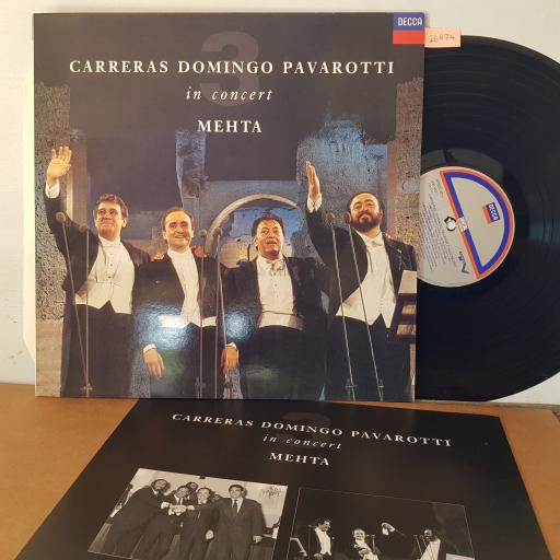 CARRERAS, DOMINGO, PAVAROTTI, Mehta, In concert. 12" VINYL LP. 4304331