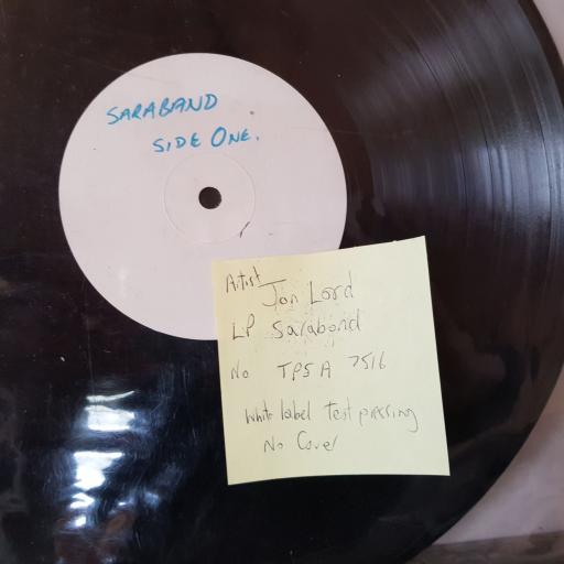 JON LORD Sarabande, 12" vinyl LP. TPSA7516