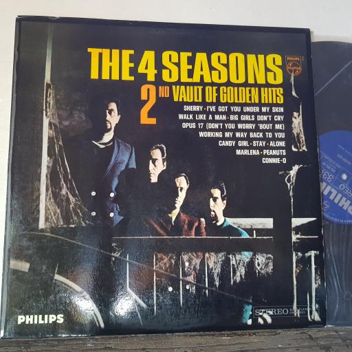 THE 4 SEASONS 2nd vault of golden hits, 12" vinyl LP compilation. 852093BY