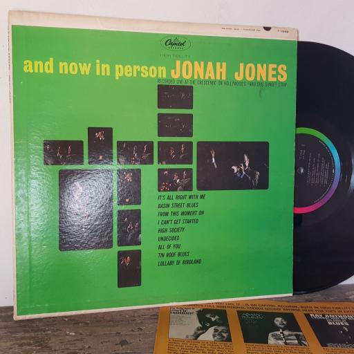 JONAH JONES And now in person, 12" vinyl LP. T1948