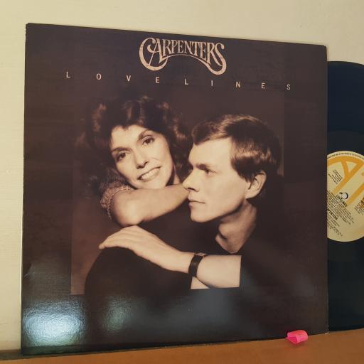 CARPENTERS Lovelines, 12" vinyl LP. AMA3931