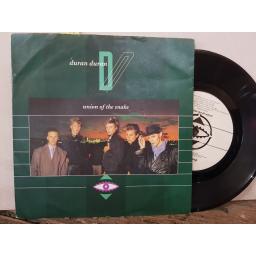 DURAN DURAN union of the snake. secret oktober. 7" VINYL SINGLE. EMI5429