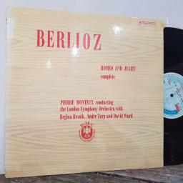 BERLIOZ / PIERRE MONTEUX CONDUCTING THE LONDON SYMPHONY ORCHESTRA WITH REGINA RESNIK, ANDRE TURP AND DAVID WARD Romeo and juliet complete, 2x 12" vinyl LP. SCM57.
