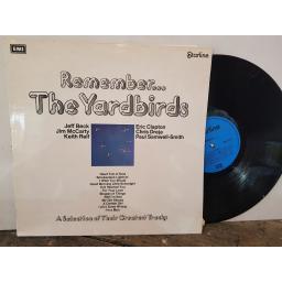 THE YARDBIRDS Remember..., 12" vinyl LP compilation. SRS5069