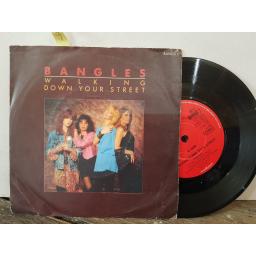 BANGLES walking down your street. return post. 7" VINYL SINGLE. BANGS1