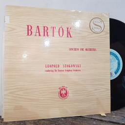BELA BARTOK Concerto for orchestra, 12" vinyl LP. SCM36.